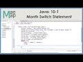 Java: 10-1 Month Switch Example