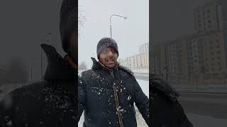 போலந்து நாட்டில் பனிமழை | Life in Winter Poland | Warsaw | Snow Fall #polandtamil #polandjobs #snow