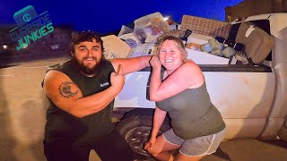Crazy Dumpster Diving Adventure We Got An ENTIRE TRUCK FULL!!!