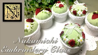 【Embroidery】おうちで簡単 ロングアンドショートステッチの刺し方 　How to Stab Long and Short stitches, in Strawberry Cocotte