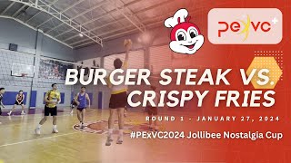 PExVC+ Jollibee Nostalgia Cup: Round 1 - Ultimate Burger Steak. Crispy Fries Overload