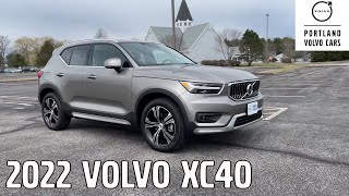 Pebble Grey Metallic 2022 Volvo XC40 Inscription / Car Tour with Heather