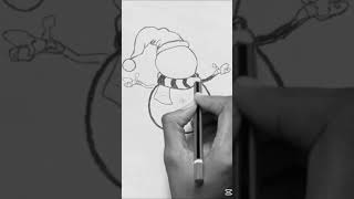 Drawing of a Snowman. ☃️ 🎄 #drawingtutorial #evimakesmagic #drawing