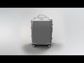 rimowa craftsmanship inside an aluminium suitcase