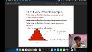 Continuous Probability distribution, normal distribution and interpretation of P_values.