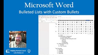 Microsoft Word: Create custom bulleted lists using your own graphic images