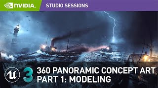 Create Impressive 360 Panoramic Concept Art w/ Vladimir Somov | Part 1: Modeling