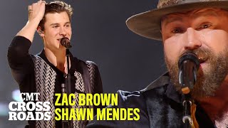 Shawn Mendes And Zac Brown Band Perform In My Blood  Cmt Crossroads