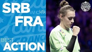 Laura Glauser sets up a spectacular goal | Women's EHF EURO 2018