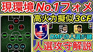 【一度は試して‼️】擬似3CF型3バックが大人気‼️人選攻守徹底解説【eFootball2024アプリ】