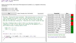 Codingbat - array123 (Java)