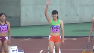 日本インカレ2015　女子100m準決勝3組