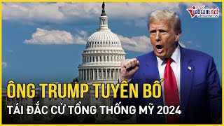 Trực tiếp kết quả bầu cử Mỹ: Ông Trump tái đắc cử Tổng thống, có lời hứa khiến người Mỹ ‘bùng nổ’