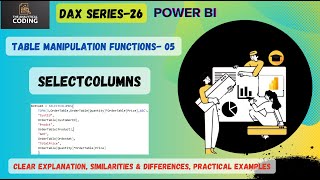 SELECTCOLUMNS in DAX | Return Specific Columns from a Table in Power BI |@TheAnalyticalCoding