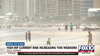 High RIP current risk increasing this weekend