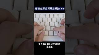 내 취향의 키보드 스위치 소리는? 4탄 #키보드타건 #asmr