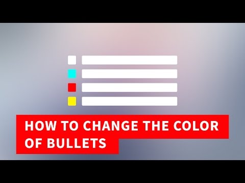 Bulleted List HTML, Change the color of Bullets | Quick Tutorial Bulleted List HTML, Change the color of Bullets | Quick Tutorial