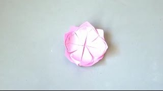 折り紙ランド Vol,221 スイセンの折り方 Ver.1 Origami: How to fold a daffodil Ver:1