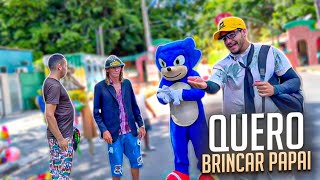 PRA TIRAR FOTO COM SONIC PAGA E SEU PAI NÃO TEM DINHEIRO | FALA FINA