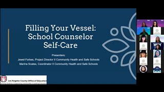 Filling Your Vessel: Self-care for School Counselors