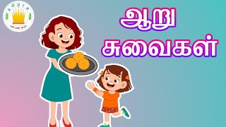 தமிழரசி-அறுசுவை பாடல் இனிக்கும் இனிக்கும் | Learn name of tastes in Tamil Rhymes For Kids|Tamilarasi