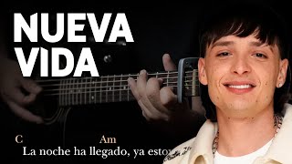 Peso Pluma - Nueva Vida | Tutorial Guitarra Acustica | Letra y Acordes GuitarEP