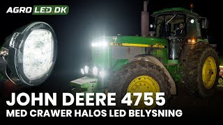 John Deere 4755 med Crawer Halos led belysning | Agroled.dk