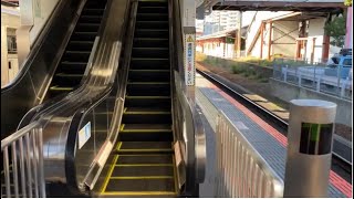 【日立】2X エスカレーター　JR二日市駅 2X escalator Futsukaichi station JR line Fukuoka  Japan