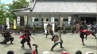 「葵」武将隊☆口上+雷神紅 ｿﾛ：本多忠勝2012.05.04PM