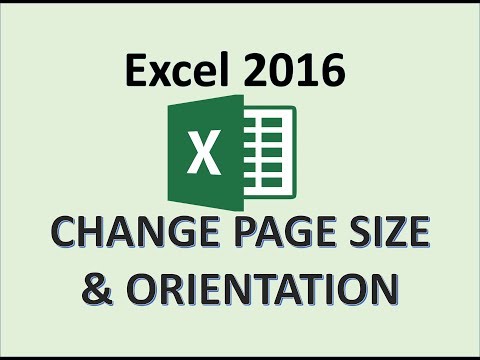 Excel 2016 — Альбомная ориентация — Как изменить макет страницы. Учебное пособие по добавлению формата бумаги на лист.