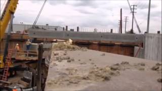 Nogales Street Grade Separation: Bridge Girder Installation (May 2015)