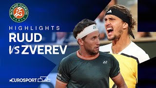 Casper Ruud vs Alexander Zverev | Semi-Final | French Open 2024 Extended Highlig