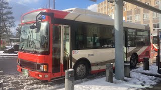 北鉄能登バス前面展望 車窓 七尾駅→和倉温泉BT/ 和倉線(小島橋経由)七尾駅1530発