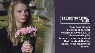 Six Factors to Consider When Choosing Funeral Homes