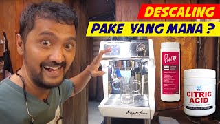 Cara membersihkan Mesin Espresso Ferrati ferro FCM3200D  descaling menggunakan CITRIC ACID