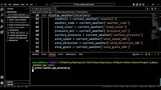 Oasis Infobyte Python Intern Basic Weather App