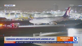 Hawaiian Airlines flight makes emergency landing at LAX