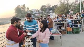 🙏 INDलाईव गंगा आरती त्रिवेणी घाट ऋषिकेश🔥Live Ganga Aarti Triveni Ghat Rishikesh🔥🙏04-Feb-2023🔥🙏 IND
