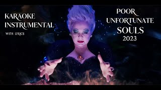 Poor Unfortunate Souls | Karaoke Instrumental (with lyrics) | Melissa McCarthy | 2023