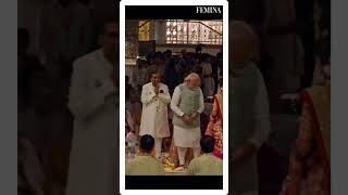 Prime minister #NarendraModi gives his blessings to the newlyweds and their families✨