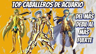 Top Caballeros de ACUARIO del mas Débil al mas Fuerte de toda la Franquicia ♒♒♒ Saint Seiya