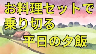 【Vlog　50代最低賃金パート主婦】夕食はお料理セットで乗り切る節約できないパート主婦