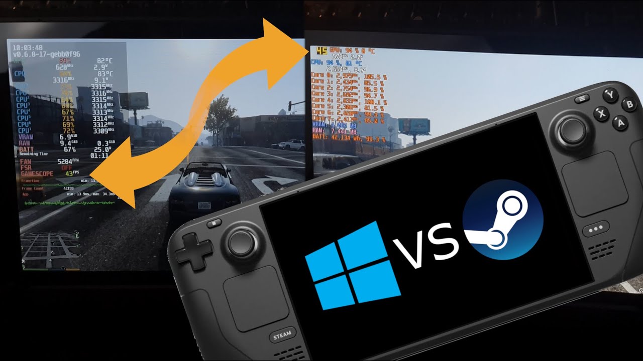 Steam Deck Performance Test: SteamOS Vs Windows 11 In GTA V And Online ...