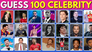 Guess the Celebrity in 3 Seconds | 100 Most Famous People | Quiz Titan