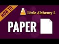 How to make PAPER in Little Alchemy 2