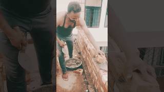 चिनाई मैं कभी भी सुखी ईट ना लगाए #construction #labour #shortvideo