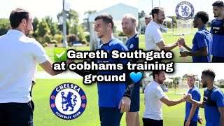 ⚽England Boss Gareth Southgate at cobhams training ground👍Met with The team & Tuchel ✅🌿🌿