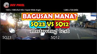 ADU 2 Kamera Mini SQ23 VS SQ12, MOTOVLOG TEST