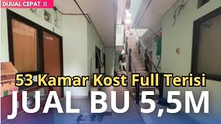 Kost-kostan 53 kamar full terisi dijual cepat di Tangerang Selatan