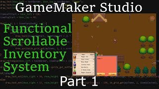 [GameMaker Studio 2] Inventory System Tutorial - Part 1